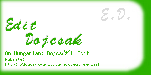 edit dojcsak business card